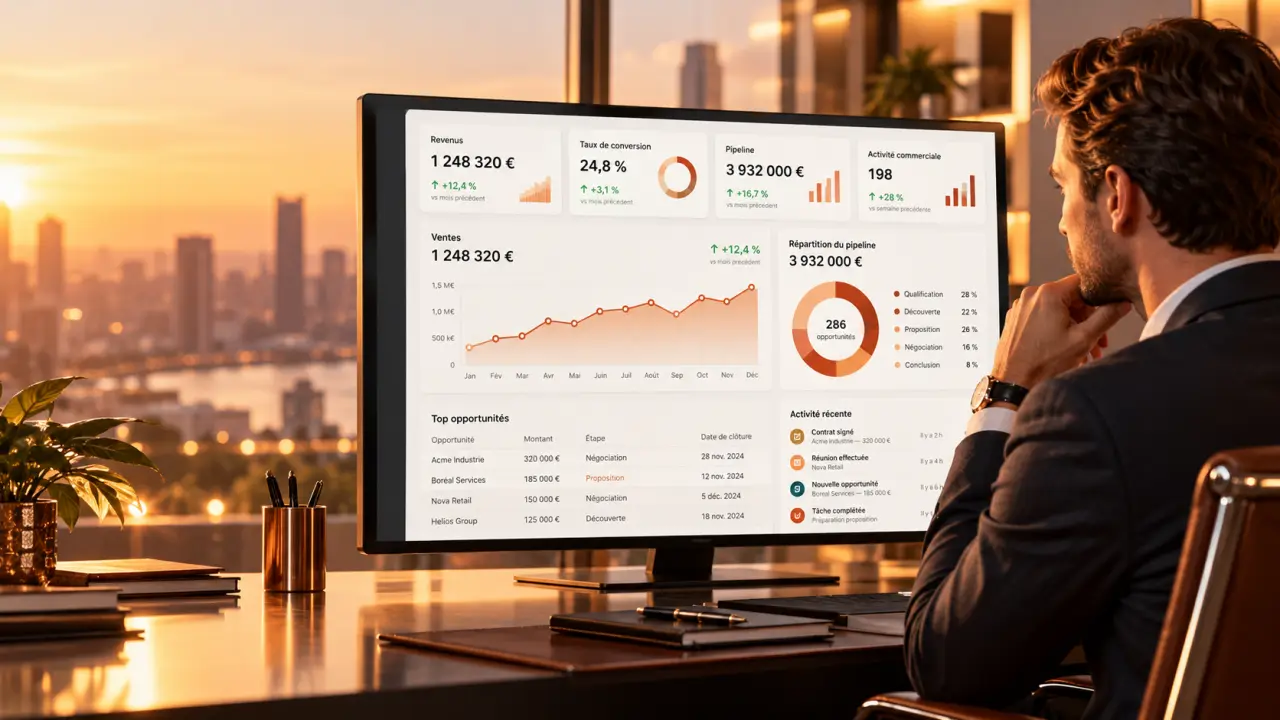 CRM HubSpot : des rapports de performance commerciale en temps réel, pas des prévisions à l’aveugle